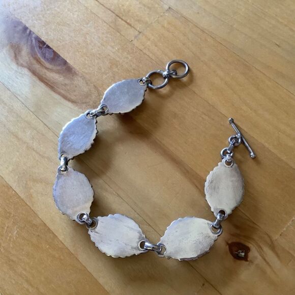 Sterling SILVER VINTAGE TURQUOISE BRACELET​​ - Picture 6 of 6